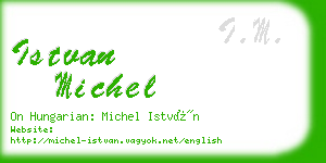 istvan michel business card